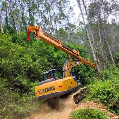 China Forestry Excavator Telescopic Boom long reach Tree Care Handler 25 28 32M Pulling Arm for sale