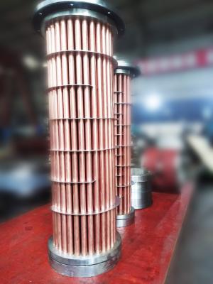 China Refrigerador de água de tubo de cobre Refrigerador de ar Câmbio de calor para unidades de turbina hidráulica à venda