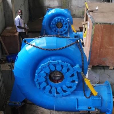 China Turbina de agua de instalación horizontal con método de enfriamiento Refrigeración por aire/agua en venta