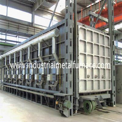 China 1200 Degree Heat Treatment Furnace Car Bottom Furnace 4 Zones Gas Fired Hot Air Furnace for sale