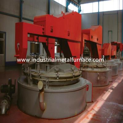 China Tilting Trolley Heat Treatment Furnace Bogie Hearth 320KW for sale