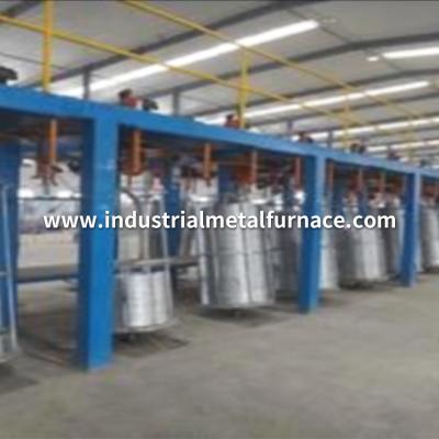 China 8000Ton Per Year  Hot Dip Galvanizing Process Plant Line Zinc Kettle For Low Carbon Wire for sale