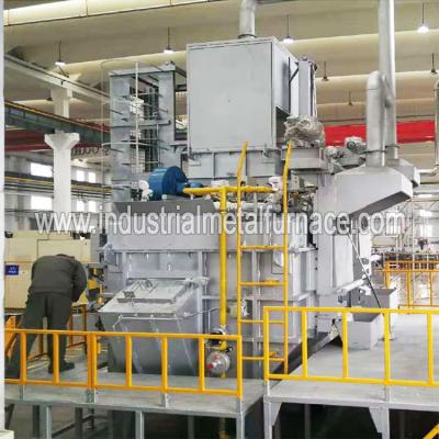 China 250kg/H Cntinuous Gas Fired Industrial Aluminum Melting Furnace , Aluminum Scrap Melting Furnace for sale