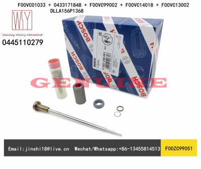 China Bosch Genuine and New Nozzle Valve Kits F00ZC99051(F00VC01033+0433171848+F00VC99002+F00VC14018+F00VC13002) for0445110279 for sale