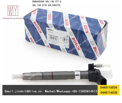 China Bosch Genuine Piezo Fuel Injector 0445116035 0445116034 for VW 03L130277C for sale