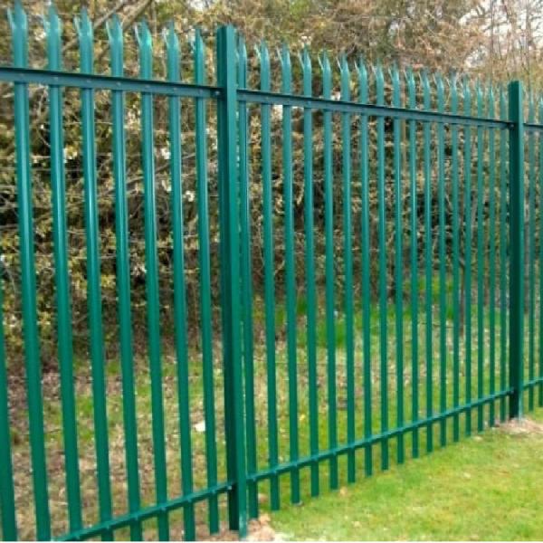 Quality Customized heavy duty palisade fence panels curved top palisade fencing for sale