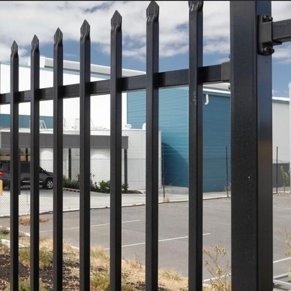 Quality Galvanized Steel W Pale Security Palisade Fence Wrought Iron 1.8m for sale