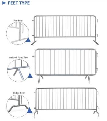 China hot dipped galvanized fence panel temporary crowd control barrier for sale