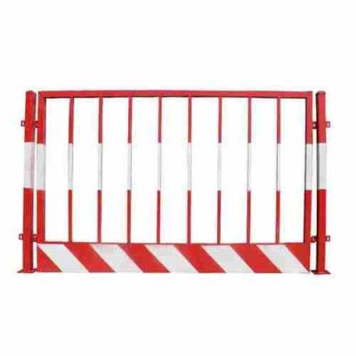 China 48mm O.D Metal Heavy Duty OEM ODM Steel Barricades Crowd Control 1.5mm Temporary Pedestrian Barriers for sale