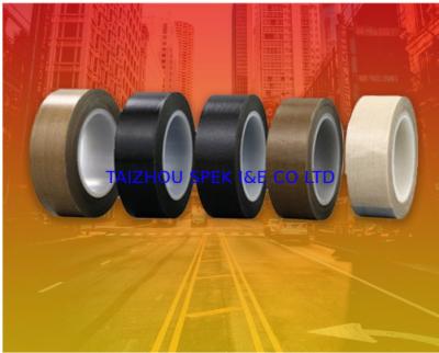 China PTFE Coated Fiberglass Tape Heat Resistant Silicone Adhesive Tape 0.08mm Thickness for sale