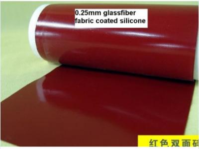China Double Sides Silicone Coated Fiberglass Fabric Electric Insulation Anti - Corrosion for sale