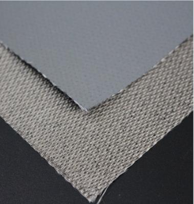 China Hoja resistente al fuego de la goma de silicona del solo del silicón de la fibra de vidrio aislamiento revestido lateral de la tela en venta