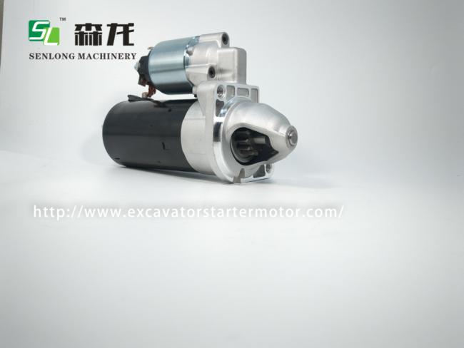 Starter motor detailed view