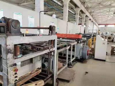 China Linha de corte de bobina industrial usada, talhadeira de bobina de metal para cortar folha de flandres à venda