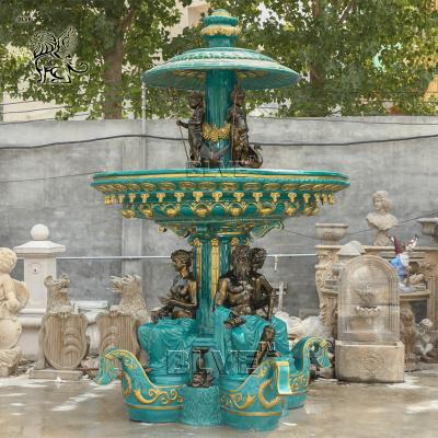 China Bronze Garden Fountains Statues French La Fontaine Des Fleuves Metal Water Fountain Outdoor Decoration Large for sale