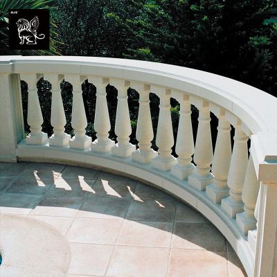 China White Marble Stone Balustrades Stairs Handrail Outdoor Balcony Railings Design China Factory for sale
