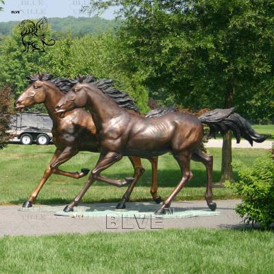 China Bronze Statue Running Horse Metal Animal Sculpture Life Size Modern Garden Decoration Outdoor Custom for sale
