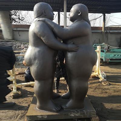 Китай Бронзовые жирные скульптура Фернандо Botero металла 2 дамы Статуи абстрактная продается