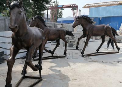 China Bronze Horse Statues Life Size Garden Running Horse Sculpture Outdoor Art Metal Animal for sale