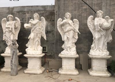 China BLVE Four Seasons Marble Statues Life Size White Stone Goddess Angel Sculpture Garden Decoration Hand Carved for sale
