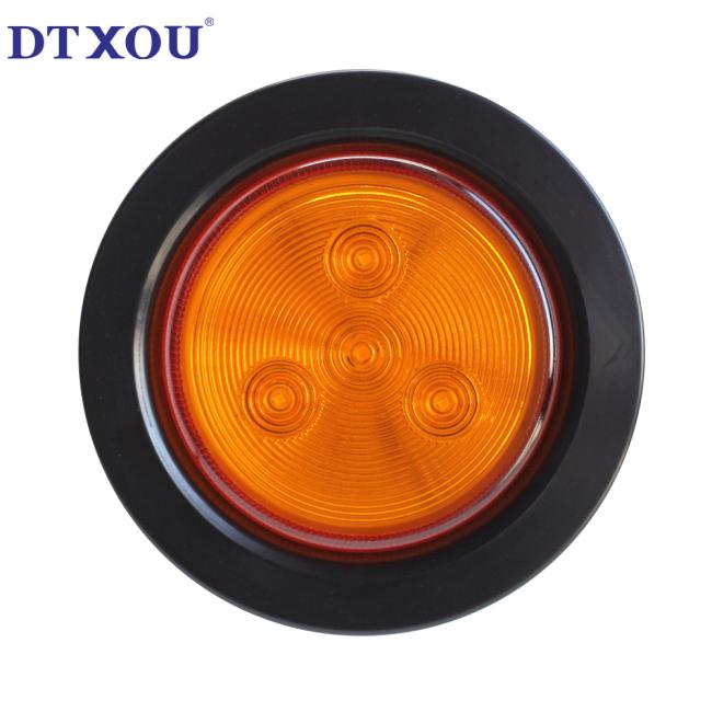 DC 12V 24V 2.5 inch round LED trailer tail lights