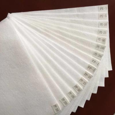 China 150 Micron 200 Micron Nonwoven Filter Cloth Polyester High Temperature Grade for sale