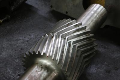China 10 Module Gear Milling Herringbone Gears Shaft With Induction Hardening for sale