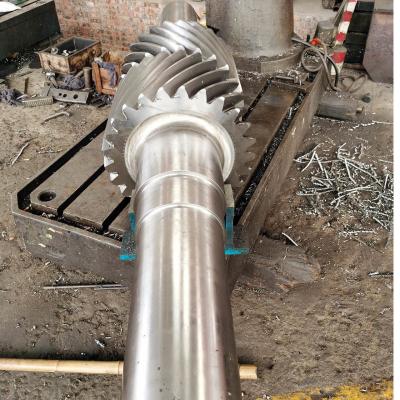 China DP 1.5 25T Herringbone Double Helical Gear Shaft For Mining Equipment for sale