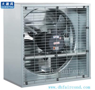 China DHF direct drive exhaust fan / vacuum fan/poultry greenhouse fan 400mm thickness for sale