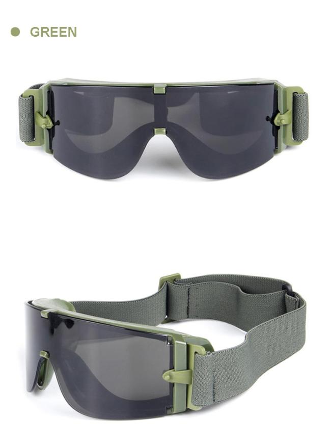 Bulletproof Anti-Scratch Custom Safety Glasses UV400 Protective Military Goggles 2018
