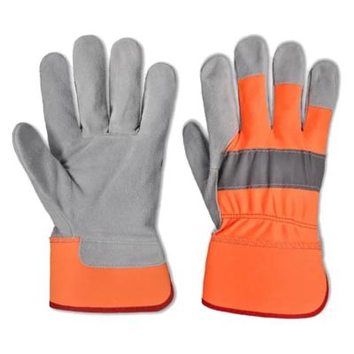 China Leather Working Thermal Driver Gloves EN388 White Sheepskin Safety For Work for sale