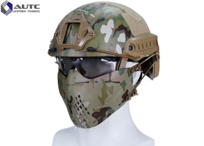 China Combat Mesh Metallic Face Protection Mask PTU Activated Type 185*110mm for sale