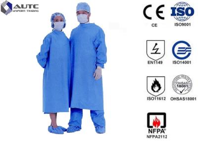 China Sterile Chemotherapy Disposable Hospital Scrubs Gowns  S-5XL Customized Size for sale