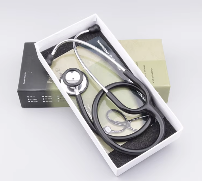 Durable Metal Stethoscope front view