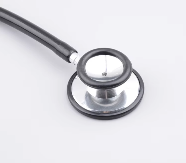 Durable Metal Stethoscope in use