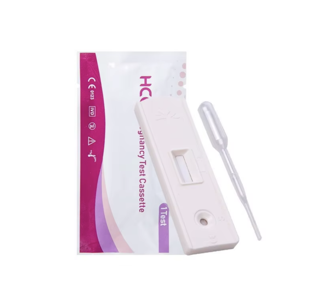 Close-up of Pregnancy Test Card showing test area