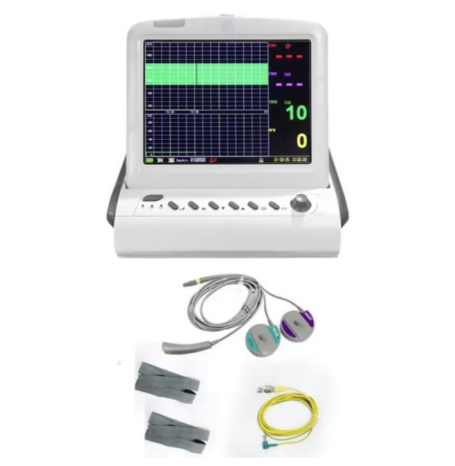 Electric Fetal Heart Monitor close-up of control panel