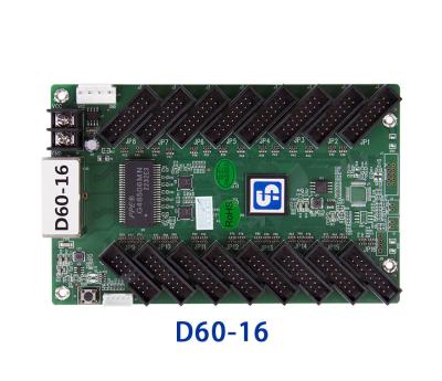 China Sysolution receiving card D60-16, 16HUB75 ports support P1.538, P1.5,P1.667 modules for sale