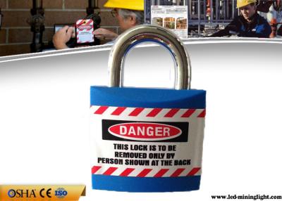20.4mm Steel Shackle Length Jacket Safety Lockout Padlock with Chrome Plating