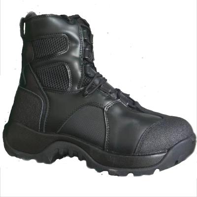 Китай Ботинки хлопко-бумажной ткани военные кожаные шнуруют вверх водоустойчивые бортовые ботинки молнии продается