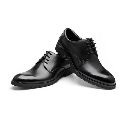 China Soft Sole Breathable Military Dress Shoes Cow Leather PU Lining for sale