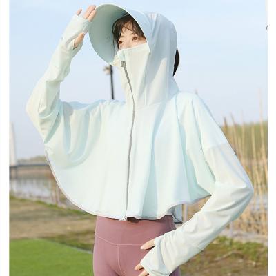 China Thin Sun Jacket With Hood 360 Degree Protection Long Sleeve Sun Protection Jacket for sale