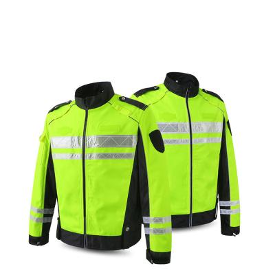 China Motorcycle Riding Safety Reflective Raincoat Oxford Waterproof Fabric for sale