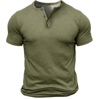 China Camisas táticas militares militares das camisas T do enrugamento do poliéster decote em V alto da plasticidade das anti à venda