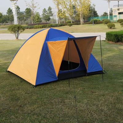 China Double Layer Camping Mountain Tent Waterproof Oxford Fabric 3-4 people for sale