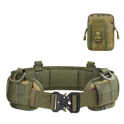 China Russian Camouflage Tactical Security Belt Adjustable With Military Tactical Waist Belt Bag for sale