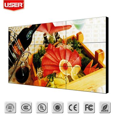 China Factory price super thin bezel /seamless 3x3 49 inch DID LCD video wall with HD matrix switcher video wall for sale