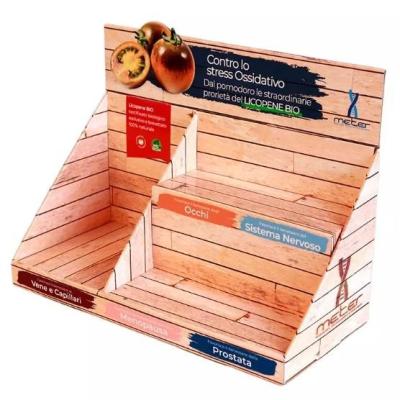 China Custom Cardboard PDQ Counter Display For Retail Cosmetics Accessories for sale
