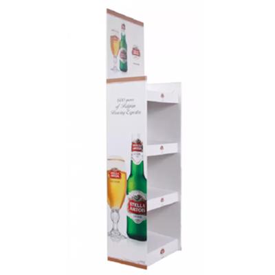 China Customized Cardboard Beverage Display Stand Corrugated For Wine Juice for sale