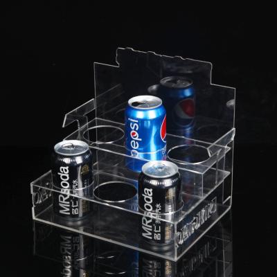 China Recyclable Custom Acrylic Pepsi Coca Cola Counter Displays Stand for sale